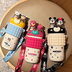 蜡笔小新儿童保温杯316食品级小学生吸管水杯幼儿园水壶生日礼品
