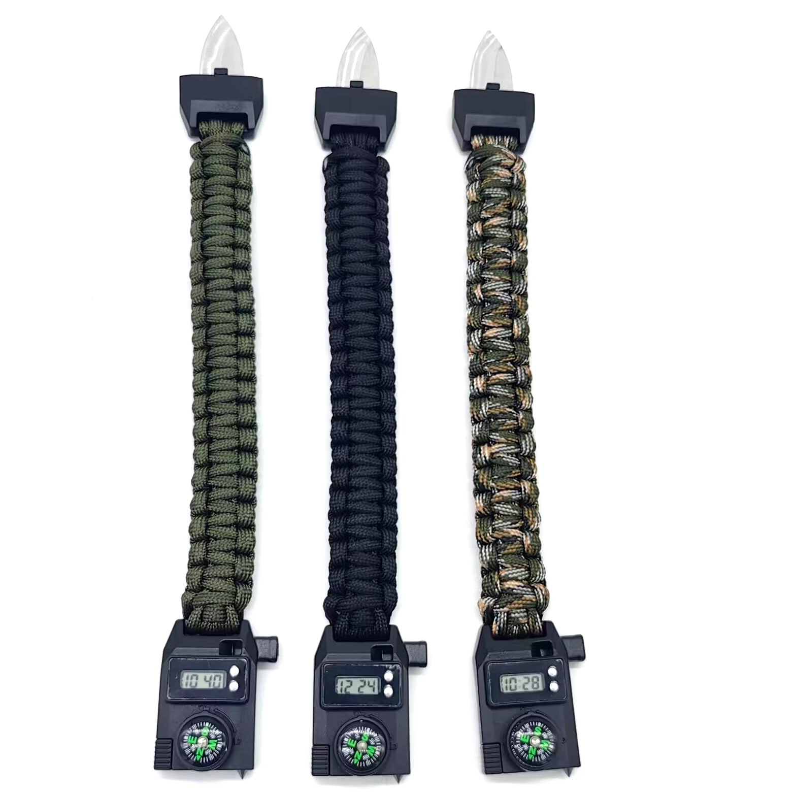 伞绳手链荒野户外求生应急多功能七芯伞绳救生手环手表多功能工具