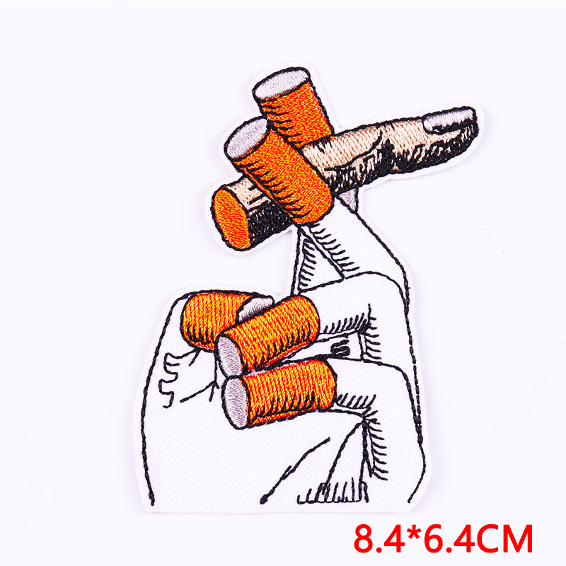6g Weight Cloth sticker Event & Party Supplies Nonwoven Material Cartoon Funny Punk Nonwoven Cloth Sticker