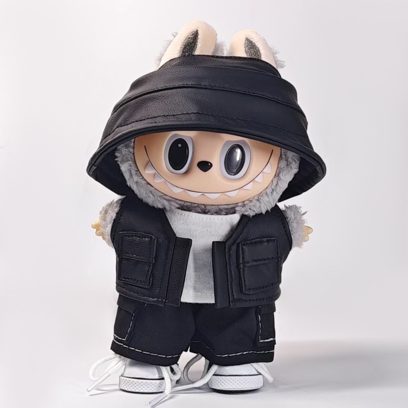 New Generation Second Generation Third Generation Labubu Doll Clothes Workwear Vest Baby Clothes Cotton Doll Doll Workwear Suit