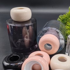 メーカー直販プラスチック平円蓋無火アロマボトル蓋PP二重組み合わせアロマカバー香水