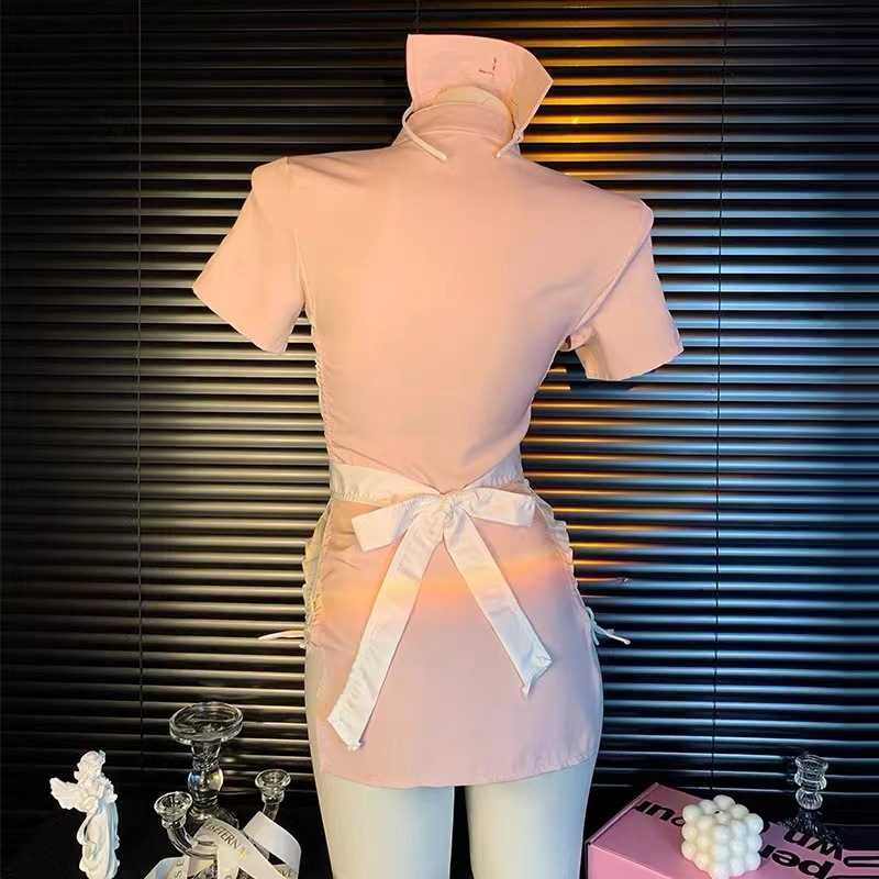Nurse Roleplay Lingerie Set, Polyester Uniform Costume with Bag Packaging — detail image 3