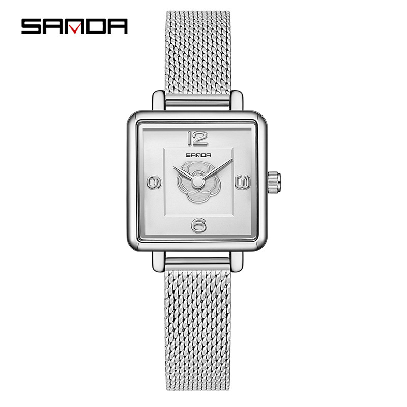 메쉬 벨트 실버