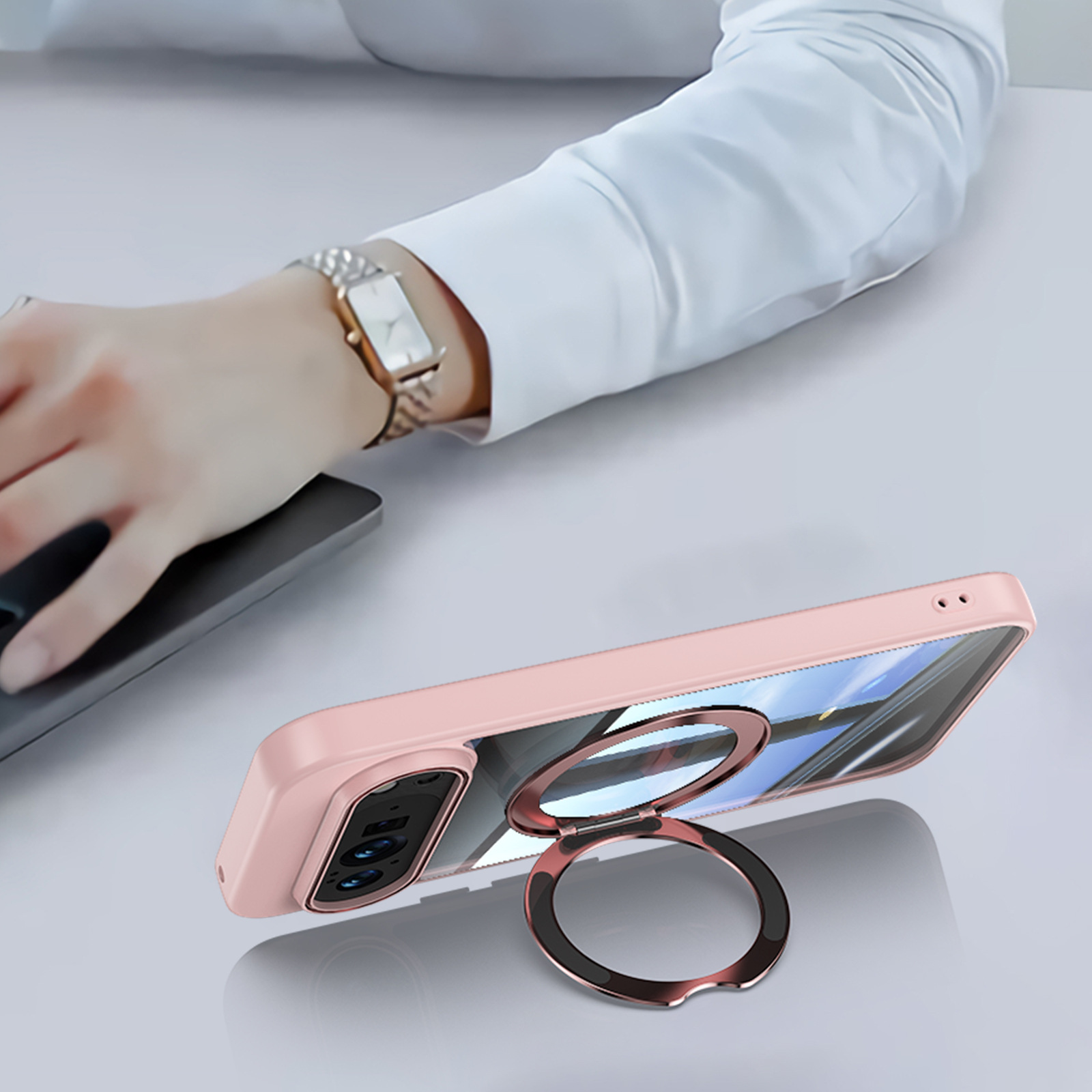 Magnetic Case For Google Pixel 10 Pro Xl With Rotating Kickstand_voghion.com