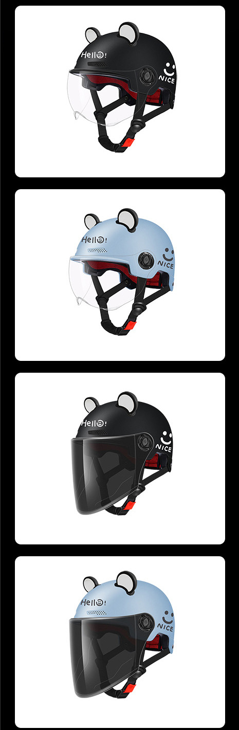National Standard 3C Certified Electric Vehicle Helmet for Women, Cute Half Helmet, Summer Men's Sun Protection Cycling Helmet for All Seasons