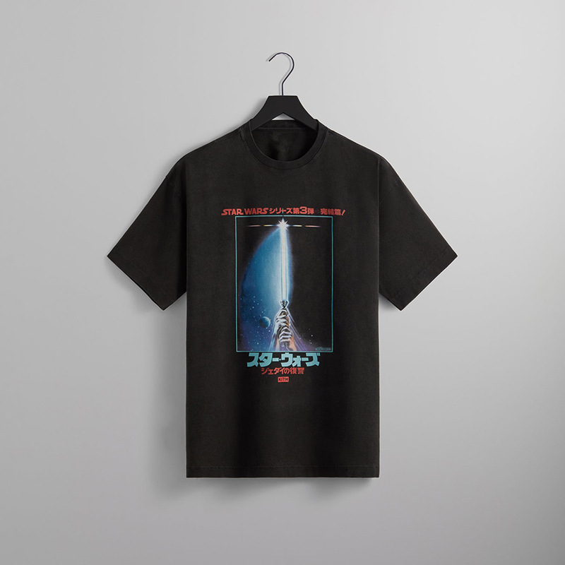 Kith Japanese Poster Star Wars Japanese Version Return of the Jedi Movie Poster T-shirt