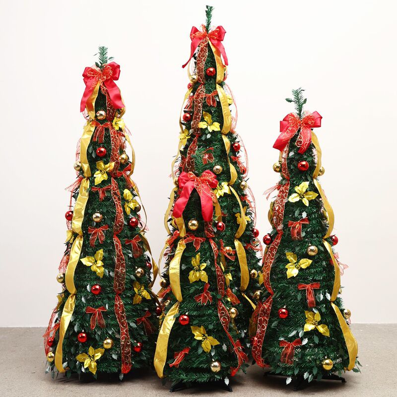 Cross-Border Popular Folding Christmas Tree 1.8m Folding Tree Christmas Decorations Pvc Christmas Tree Direct Sales from Manufacturer