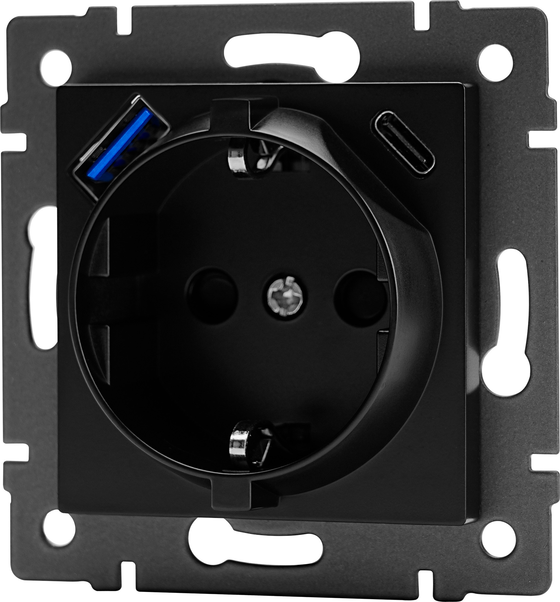 German socket with 2 usb(A+C) Fast Charging PD20W