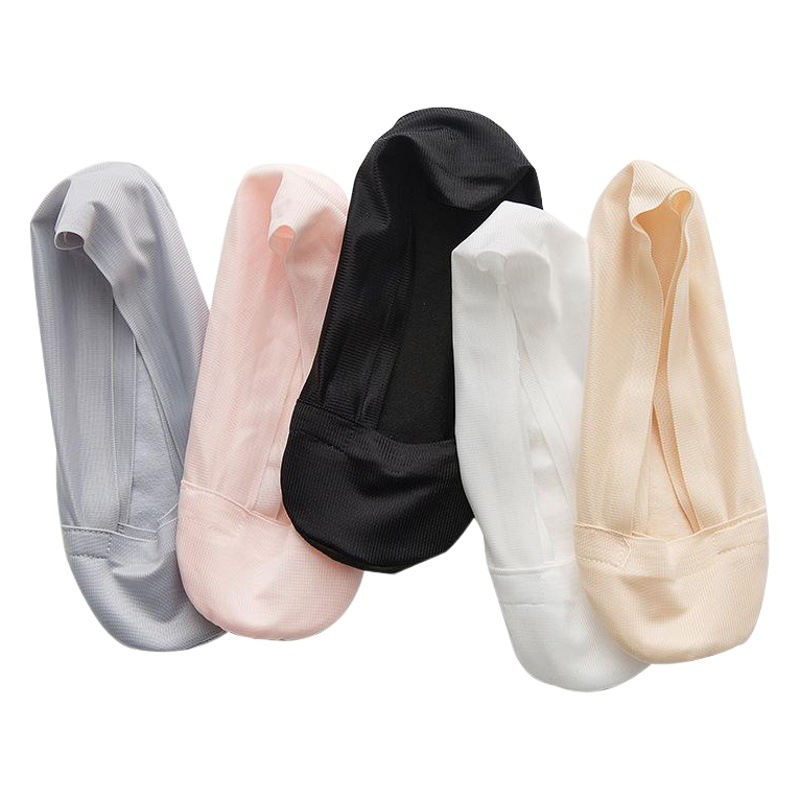 Verano nuevo nylon plana cerradura tobillo Calcetines invisibles de las mujeres de corte bajo de silicona antideslizante calcetines ventas directas de la fábrica
