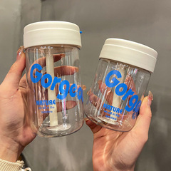 兒童水杯夏季高顏值2023新款學生吸管噸噸杯批發便攜太空塑料杯女