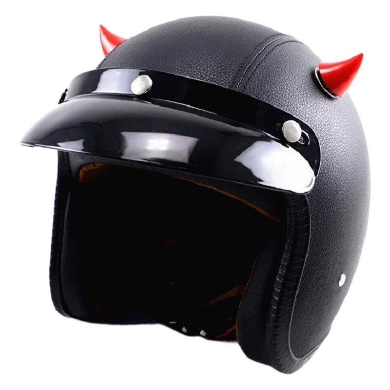 Персонализированный креативный электромобиль украшение шлема теленка Рог Ретро Локомотив круглая лампа украшение дьявола присоска рог универсальный