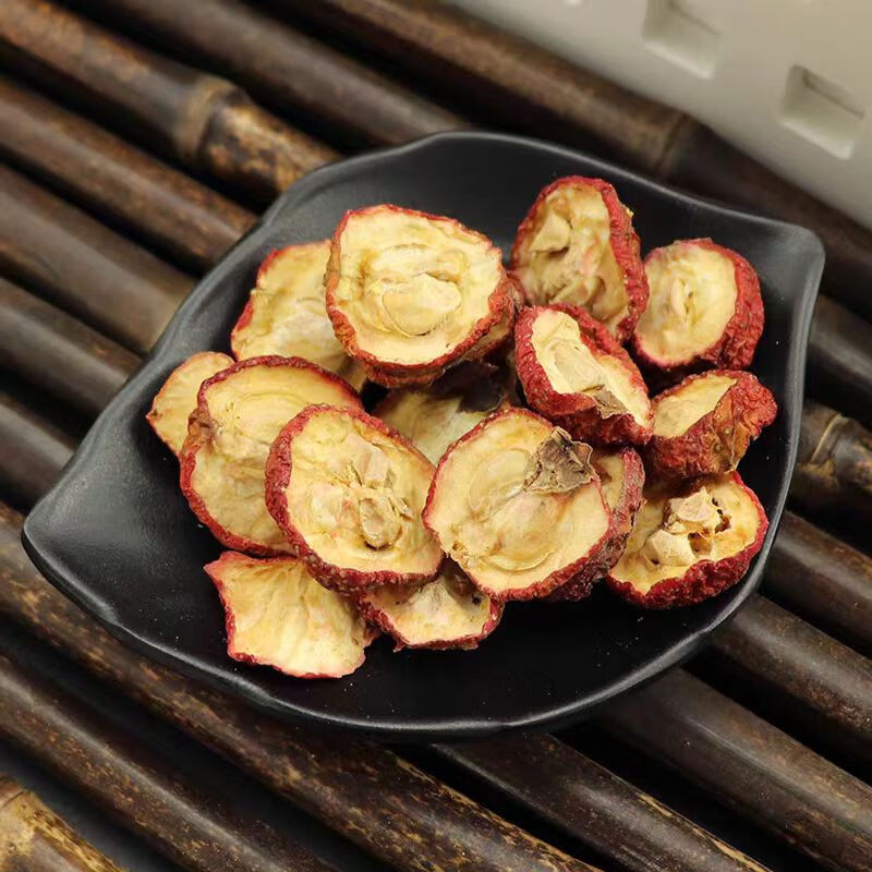 Dried Hawthorn Slices with Seed Shan Zha 500g Crataegus Fruit for Herbal Tea and Decoction specifications