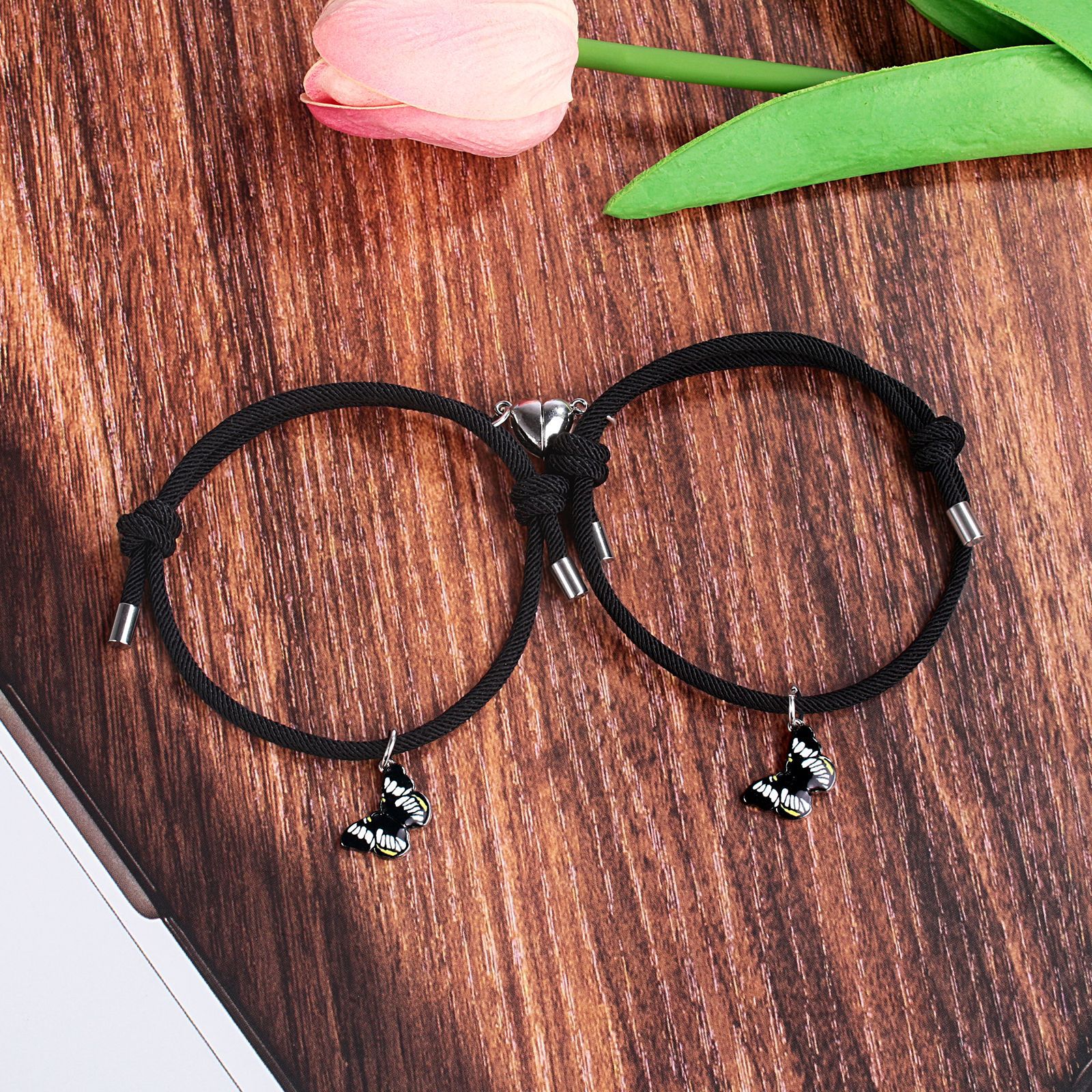 9g Weight Zinc Alloy Pendant Material Bracelets Classification 1 Pair Quantity Anniversary Occasion Alloy Material Insect Pattern Couple Gender Inlay Design Cartoon Style Style Cartoon Style Insect Alloy Inlay Couple Bracelets 7