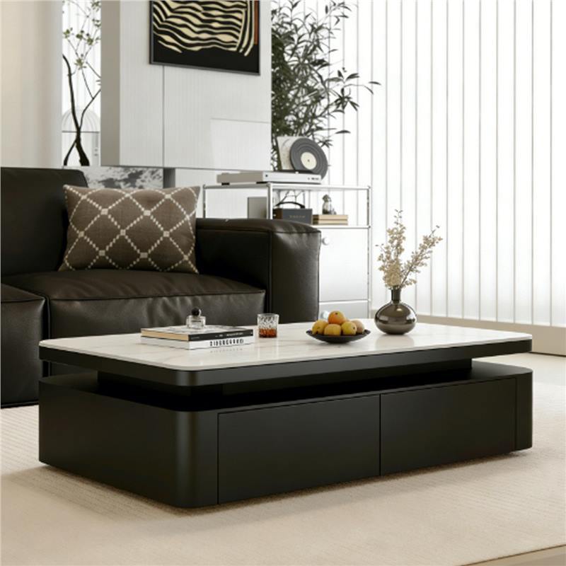 Slate Coffee Table for Living Room, Suitable for Small Apartments, Modern Light Luxury, High-End Feel, Rectangular Trendy Small Table, 2026 New Model
