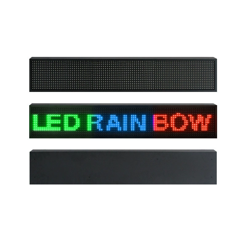 LED дисплей экран наружный трехцветный роликовый ходячий экран дверь субтитр водонепроницаемый LED яркий ходячий экран экран подпись оптовый
