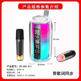 夏新ZK653音响音箱蓝牙唱歌神器K歌麦克风音响一体式内