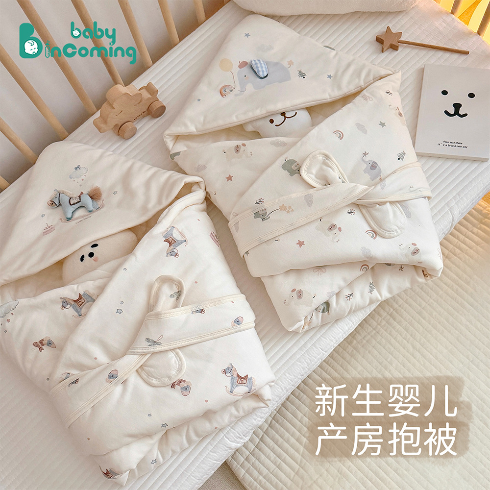 Newborn Baby Class a Swaddle Blanket, Soft and Skin-Friendly, Suitable for Use in the Delivery Room and for Baby's Outings