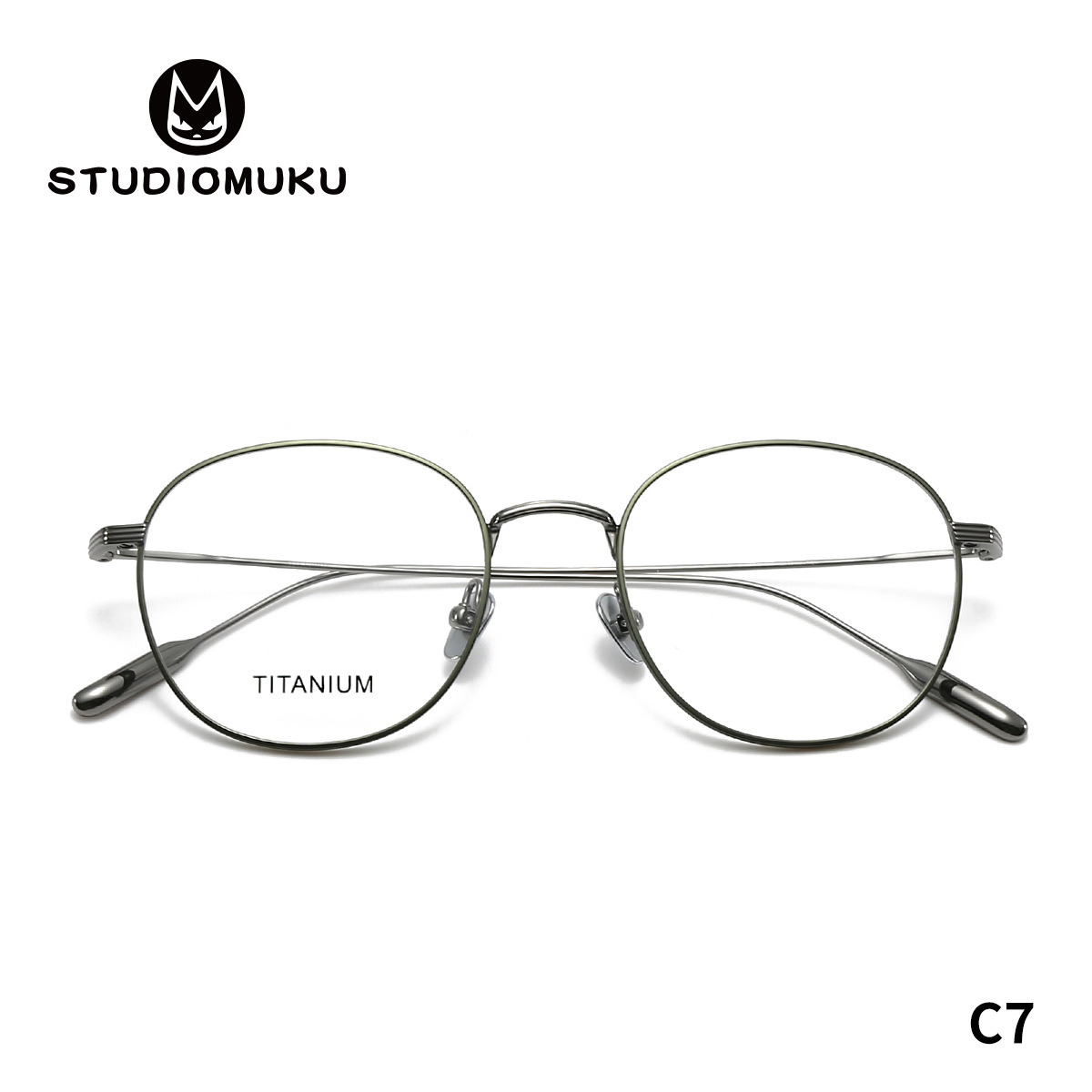 STUDIOMUKU gafas de madera fresca juventud nacional marco de gafas oval temperamento ultraligero marco de gafas versátil
