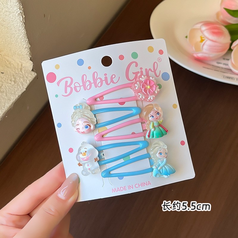 F8837-2# princess elsa bb clip five-piece set