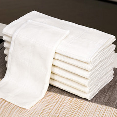 Antibacterial dish cloth factory wholesale non-stick water-absorbent scouring pad oil-removing wipe pure cotton kitchen use non-fuzzing cleaning cloth