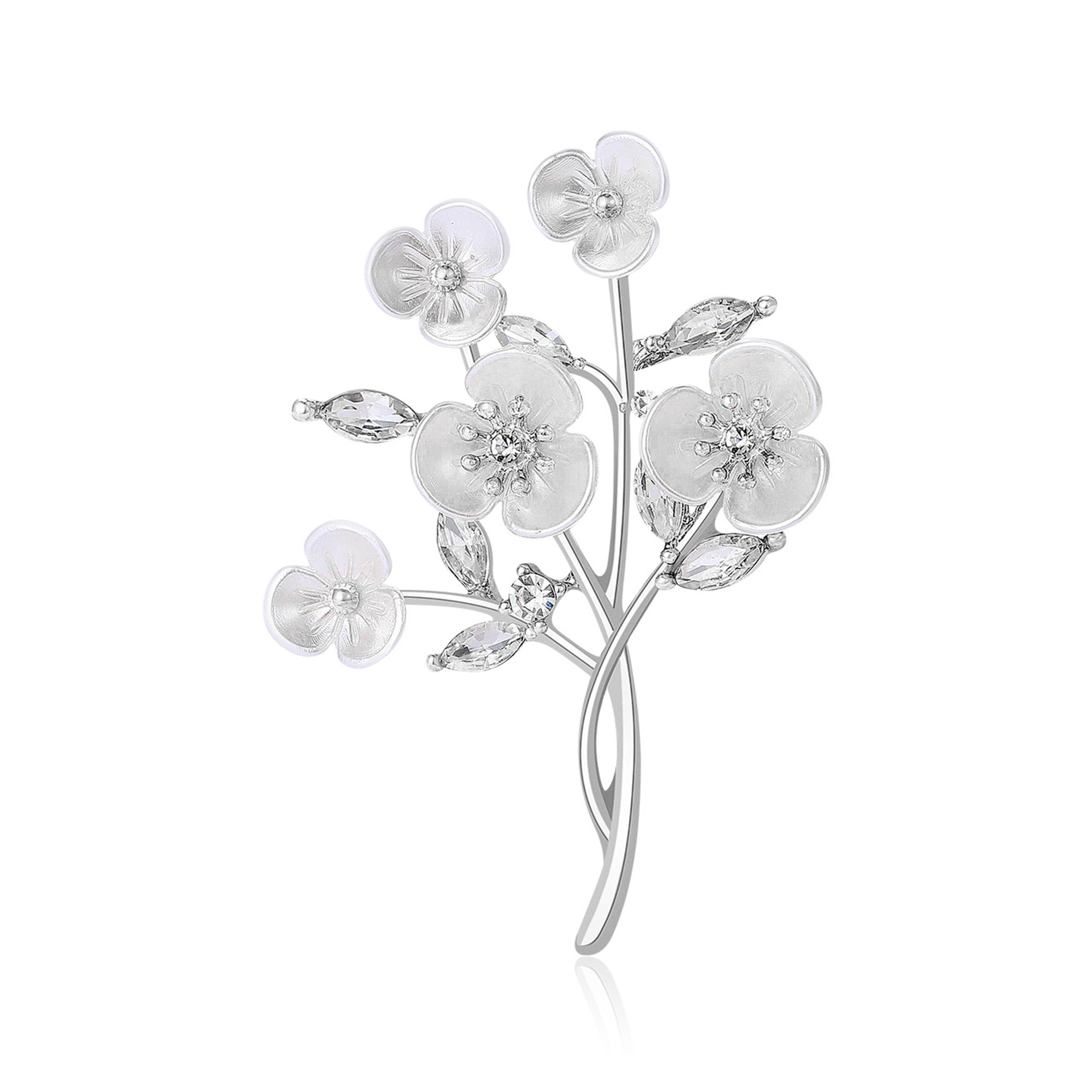 Edle Brosche Mit Pfirsichblüte Für Damen Europäischer Stil_voghion.com