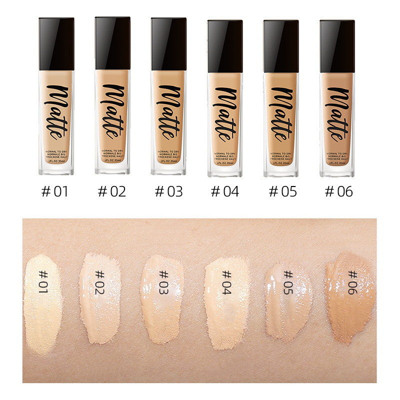 Base de Maquillaje Líquida Hidratante y de Larga Duración para Rostro
