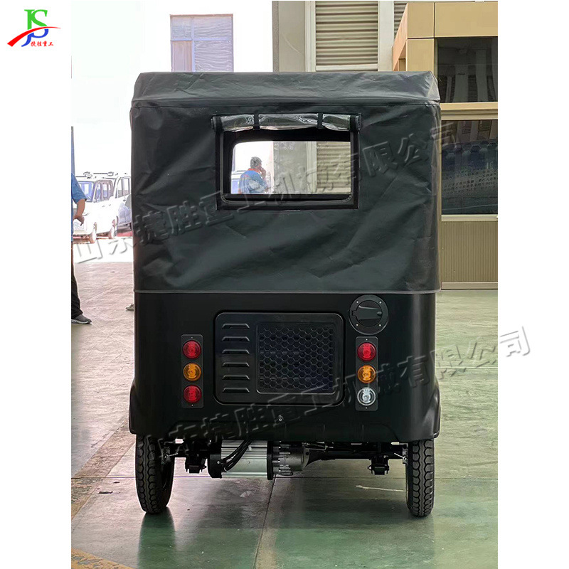 Pequeño triciclo eléctrico sombrilla salida de pasajeros Tuk lugar escénico de seis asientos turismo coche de pasajeros de tres ruedas