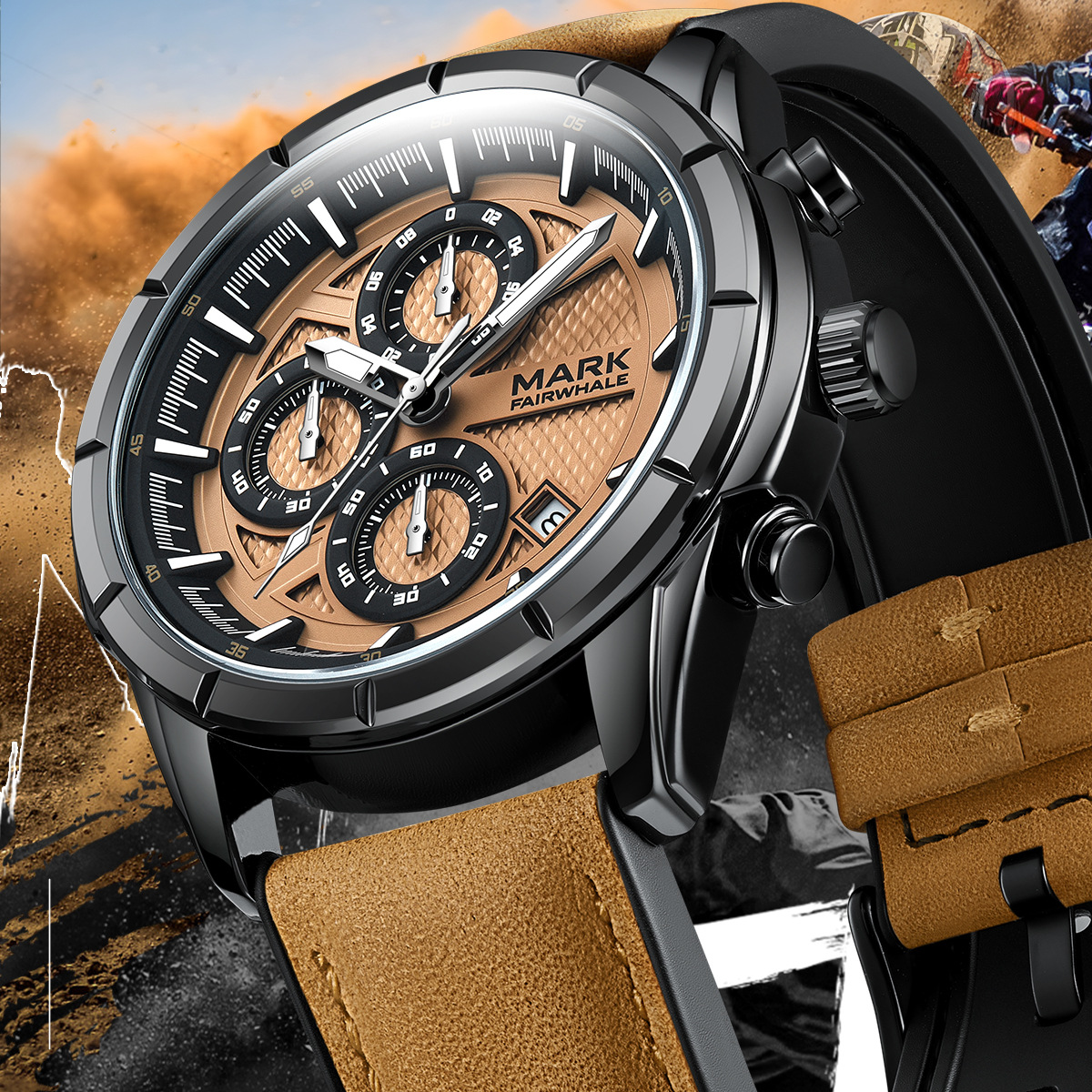 Mark Waffee/Mark Fairwhale Watch Brand New Quartz Watch Cross-border Factory Outlet Overseas