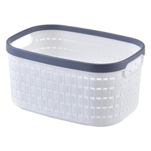 Oval Hollow Storage Basket Plastic PP Frosted Mask Alcohol Storage Basket Children's Toy Organizer Storage Basket