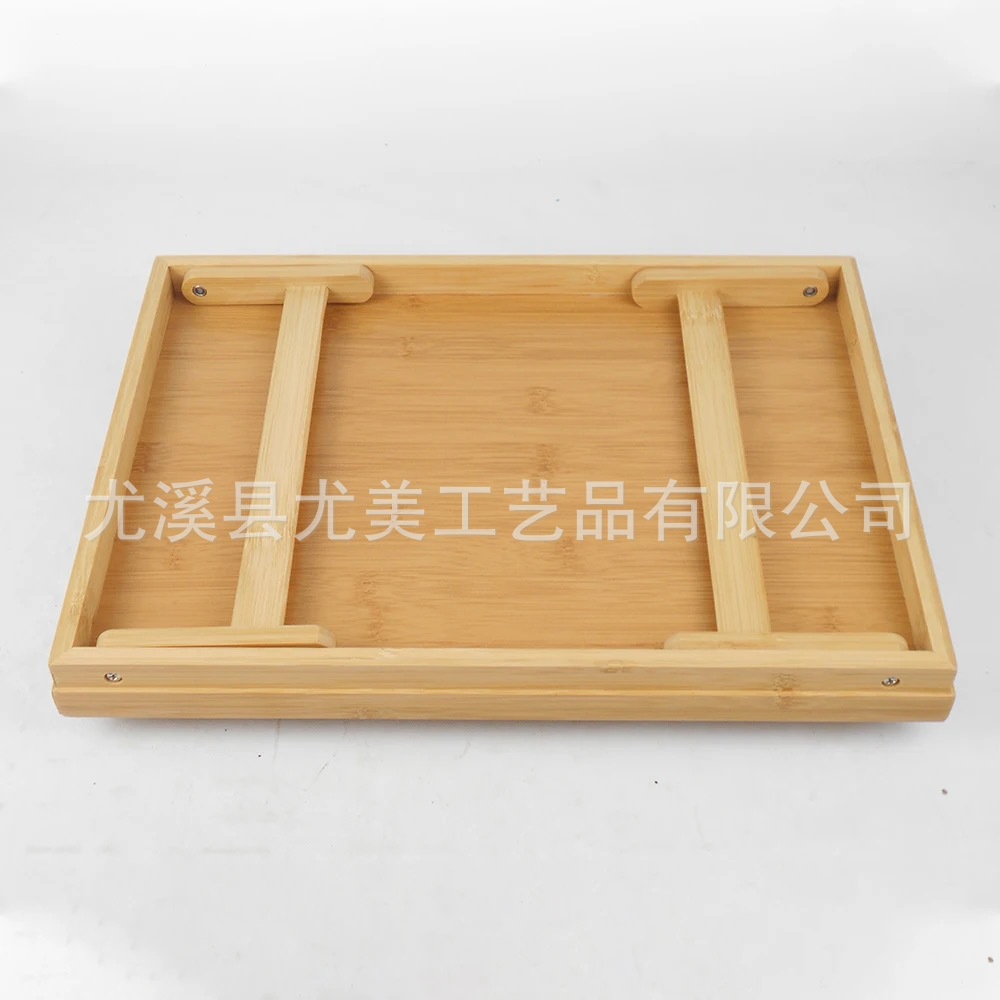 Simple bandeja de cama de bambú pequeña mesa de bambú dormitorio portátil escritorio perezoso pequeño escritorio fábrica al por mayor