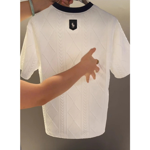 【European Station Light Luxury】Summer Men's High Street Fashion Versatile American Trendy Limited Crew Neck Short Sleeve T