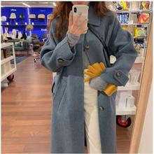 呢子大衣中长款小个子加厚显瘦春秋新款韩版赫本风气质毛呢外套女