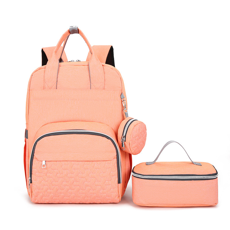 Nuevo tipo transfronterizo de gran capacidad multifuncional bolsa portátil para mamás, bolsa de parto, mochila de hombro para mamás y bebés, almohadilla de orina