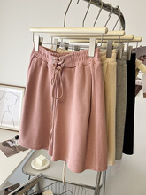 一线大品牌高端剪标女装外贸粉色运动短裤女夏外穿薄款宽松五分裤