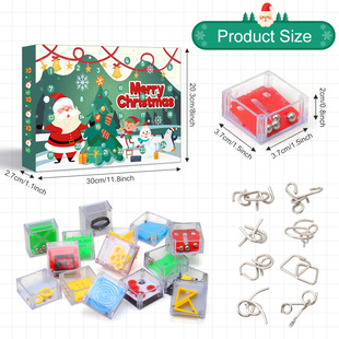 2025 New Cross-Border Christmas Blind Box Creative Puzzle Set Christmas Advent Calendar