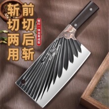 锻打切片刀厨房菜刀家用刀具中式商用厨师超快网红切片刀锤纹耐用