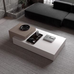 Modern Simple Lift Coffee Table Living Room Minimalist Italian Multi-Functional Light Luxury High-End Design Slate Business Tea Table