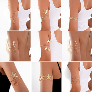 Cross-border Europe and the United States new foreign trade arm ring personality exaggerated snake-shaped leaves flowers butterfly starfish selling bracelet wholesale