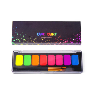 BOMEIJIA8 Color Fluorescent Color Face Color Professional COS Makeup Body Painting Christmas Halloween Face Color Waterproof
