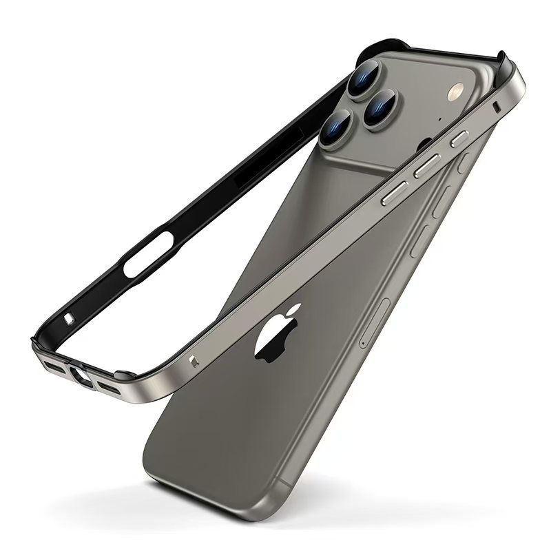 适用iphone17promax金属边框保护套苹果17硅胶加金属框防摔保护壳|undefined