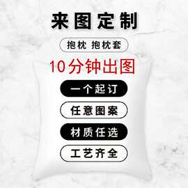 卡通异形抱枕定制logo印图片动物形状创意表情靠垫加工订做批发厂
