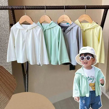 防紫外线儿童防晒衣婴儿衣服连帽外套夏装男女童宝宝幼儿薄款运动