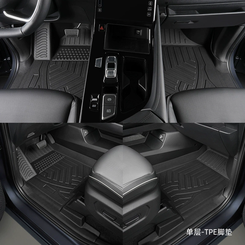 Car Floor Mats (Hyundai Kustu 2021–2024) TPE full‑coverage, tailored 7‑seat set