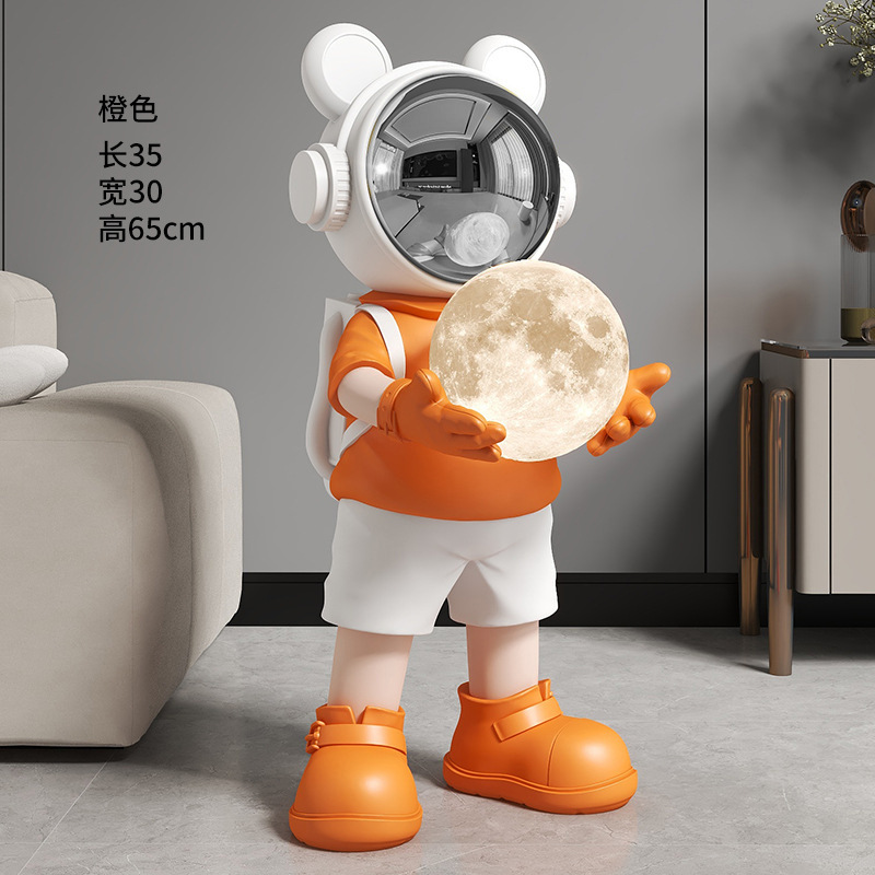 宇宙飛行士宇宙飛行士月球灯大型着地装飾品客間寝室ホテル会移転プレゼント