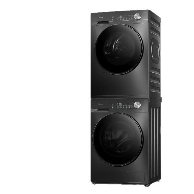 Стирально-сушильный комплект Midea 10 кг, стиральная машина с инвертором и тепловым насосом, модель MG100V36TMH + 100VH36T