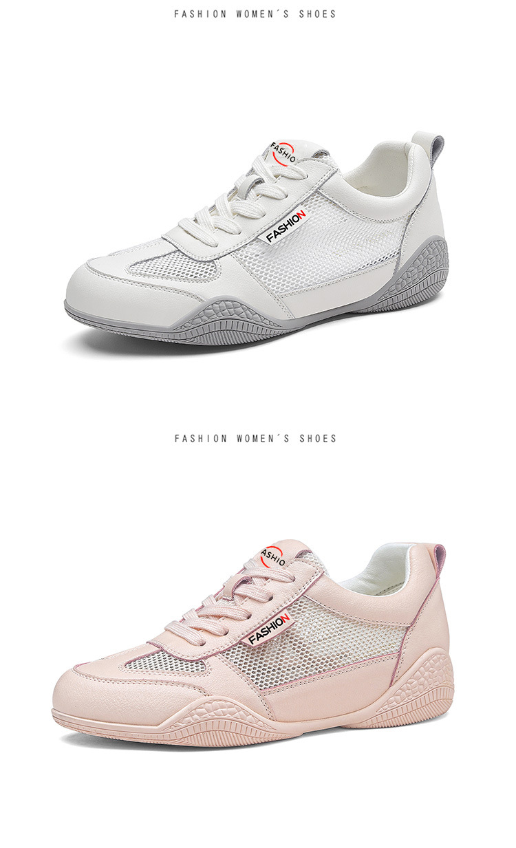 Giày sneaker nữ da thật đế mềm thoáng khí, giày đi bộ Doudou mùa hè — Đen 58219 [Lưới mùa hè], Xám Be 58219 [Lưới Mùa Hè], Trắng 58219 [Lưới mùa hè], Xám Be 58231 [Phong Cách Xuân Thu] chi tiết 23