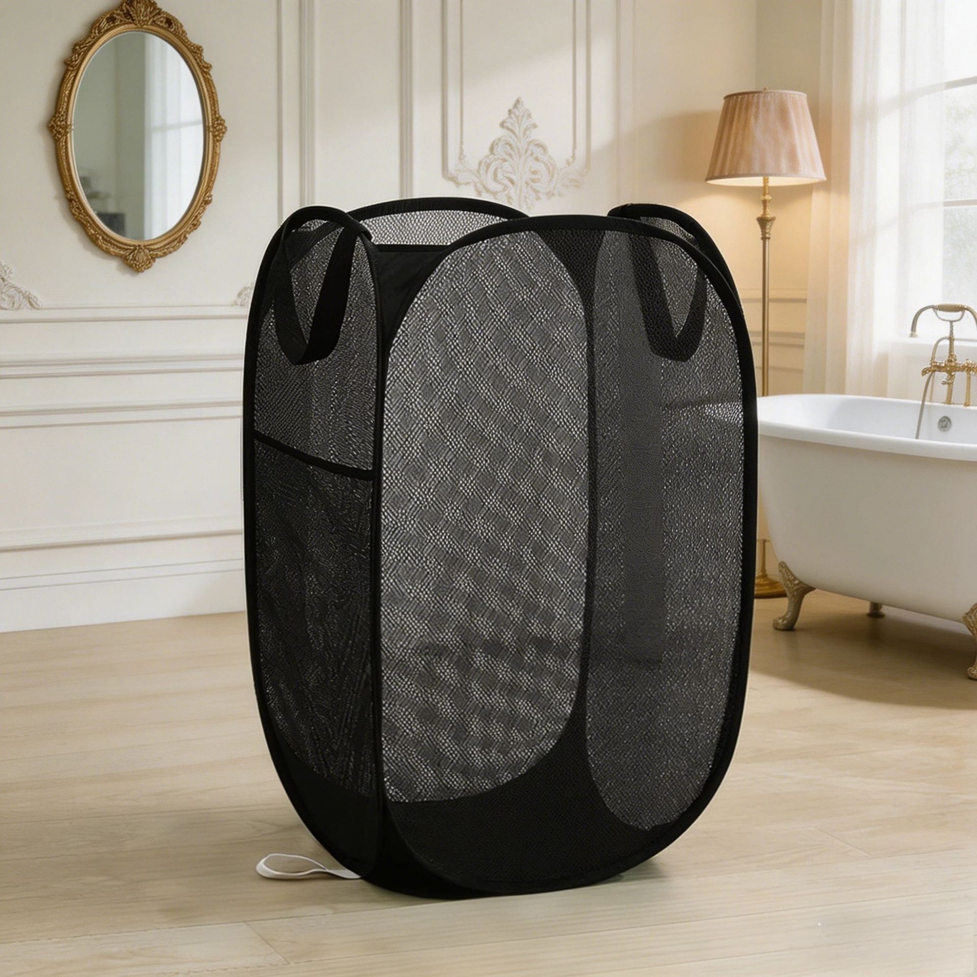 Cesta de lavandería plegable de Amazon, cesta de malla para ropa sucia, bolsa de almacenamiento portátil para ropa sucia, cesta de almacenamiento con ruedas
