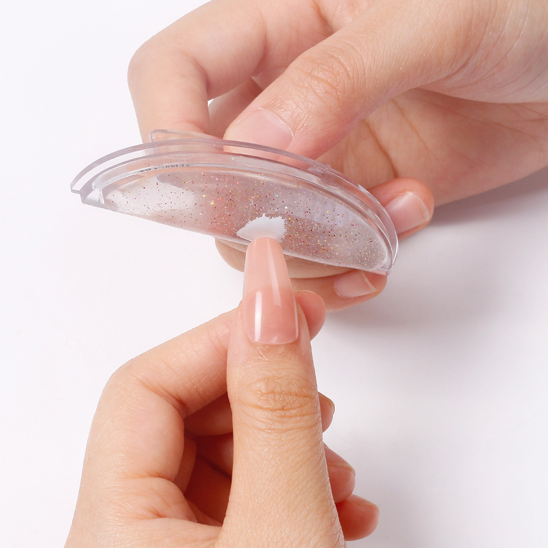 Nuevo sello de silicona curvo de uñas transfronterizo, sello de aceite de impresión, plantilla de protección ambiental, herramienta de sello de pintura de uñas
