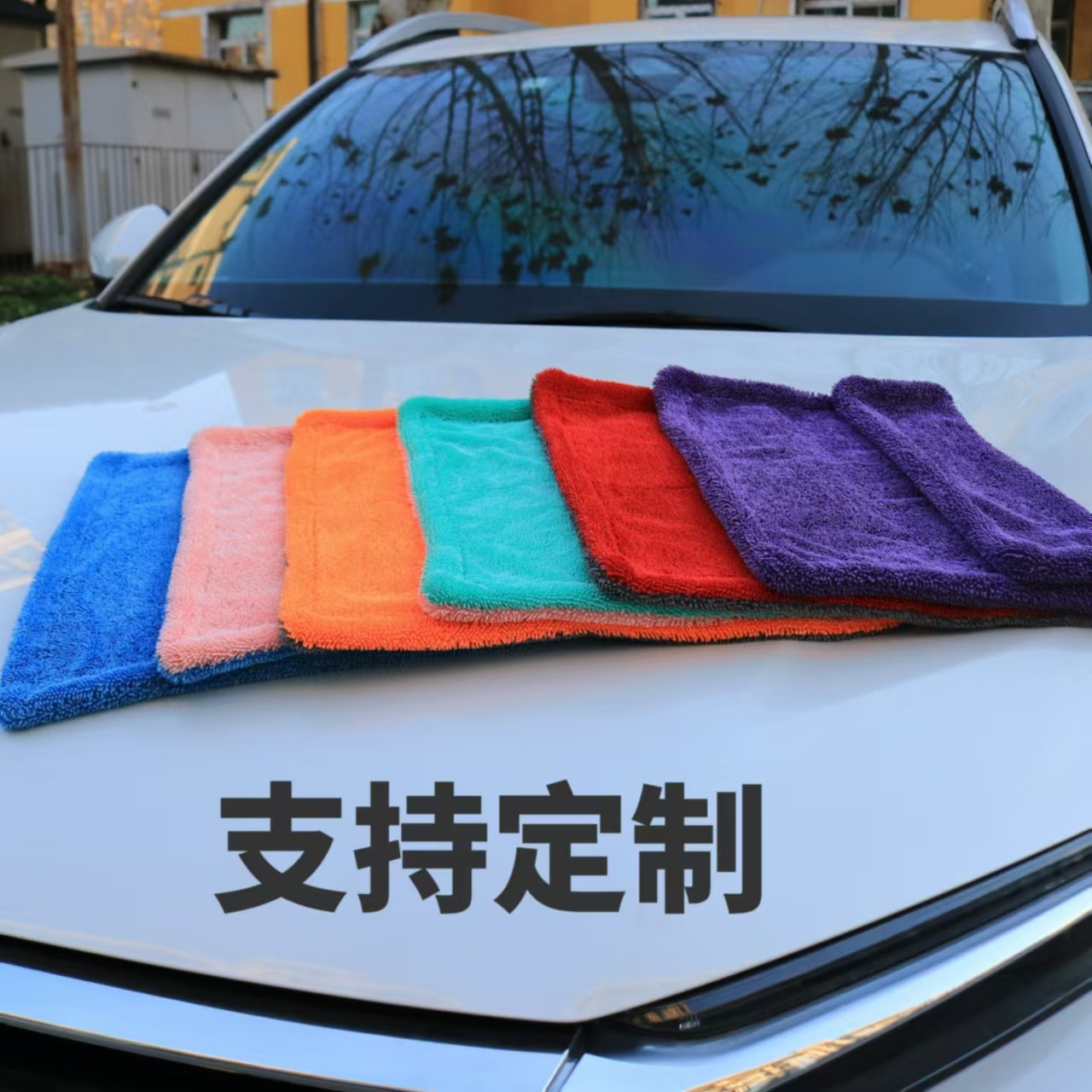 Color engrosado trenzas pequeñas torcidas toallas de limpieza de automóviles super absorción de agua sin cabello sin marcas de toallas de limpieza de automóviles