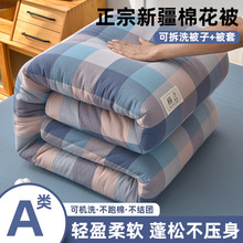 冬季新疆棉花被可拆洗宿舍秋冬棉被被芯水洗棉加厚保暖学生棉被